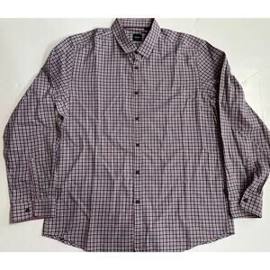 Boss Hugo Boss Men’s Button Down Designer Shirt Multicolor Plaid Size XL